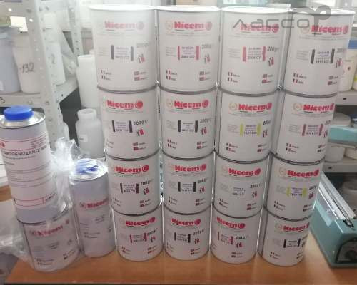 НАБОР глухих эмалей NICEM (16 базовых цветов)