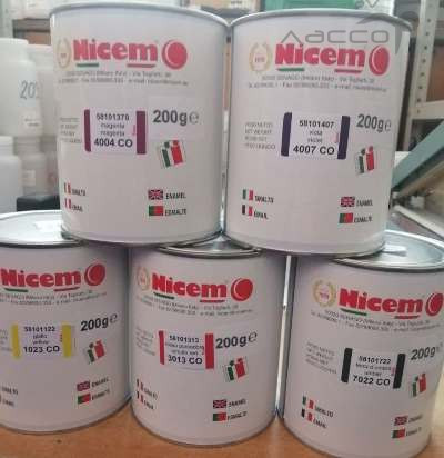 НАБОР глухих эмалей NICEM (16 базовых цветов)